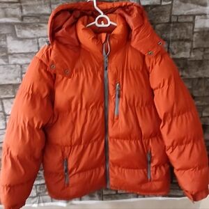 Outdoor Life Men's Orange Puffer Jacket